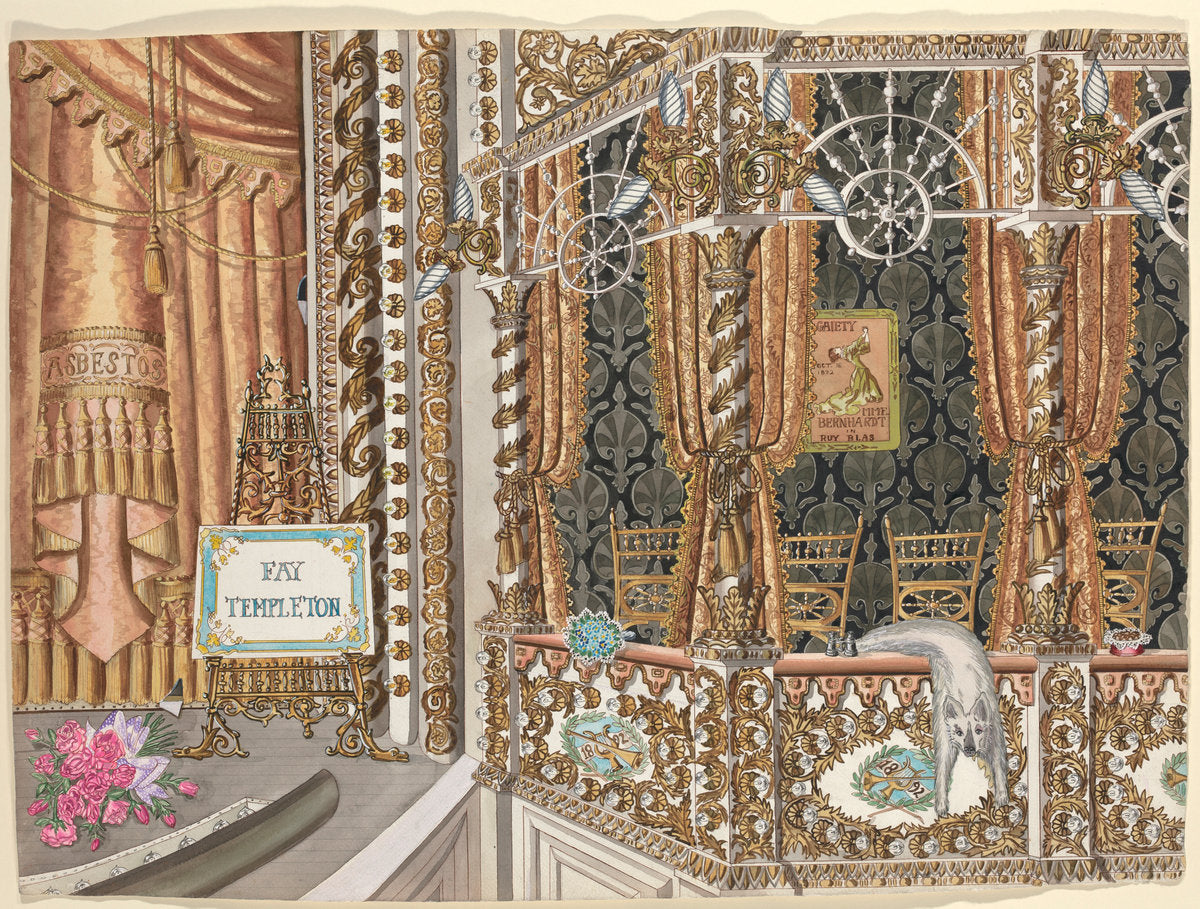 Theatre Box, 1892 by Perkins Harnly (American, 1901 - 1986), 16X12"(A3)Poster Print