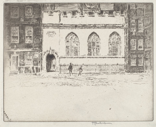 Clifford's Inn Hall by Joseph Pennell (American, 1857 - 1926), 16X12"(A3)Poster Print