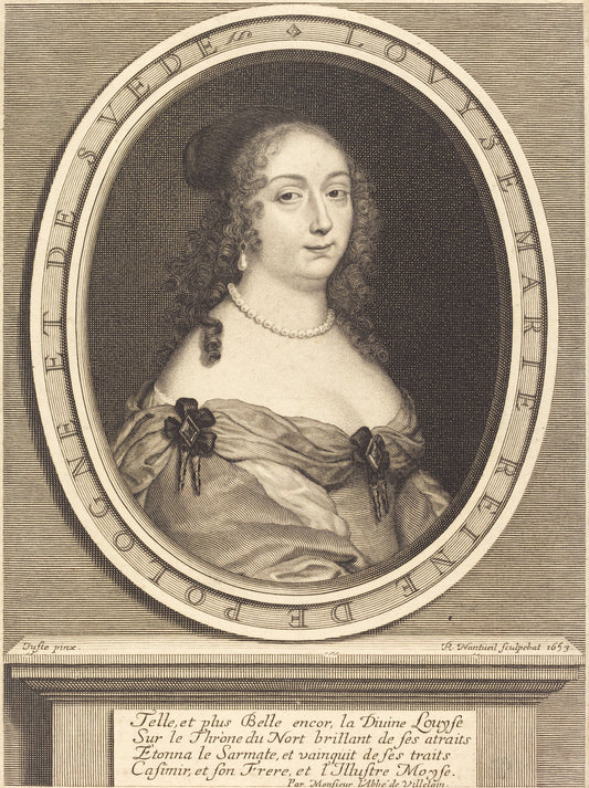 Louis-Marie, Queen of Poland by Robert Nanteuil after Justus van Verus (French, 1623 - 1678), 16X12"(A3)Poster Print