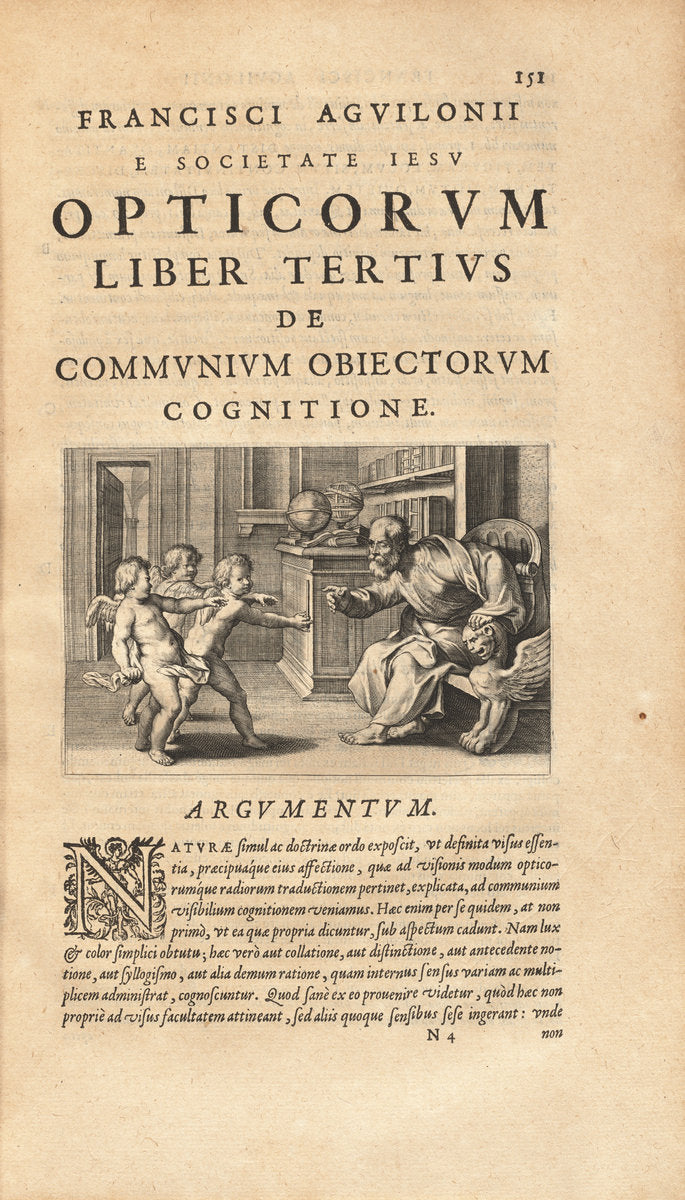 Opticorum Libri Sex by François d'Aguilon and Theodor Galle after Sir Peter Paul Rubens (Flemish, c. 1571 - 1633), 16X12"(A3)Poster Print
