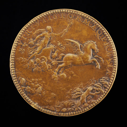 Aurora Riding through the Heavens [reverse] by Jacopo Nizzola da Trezzo (Milanese, 1515/1519  - 1589), 16X12"(A3)Poster Print