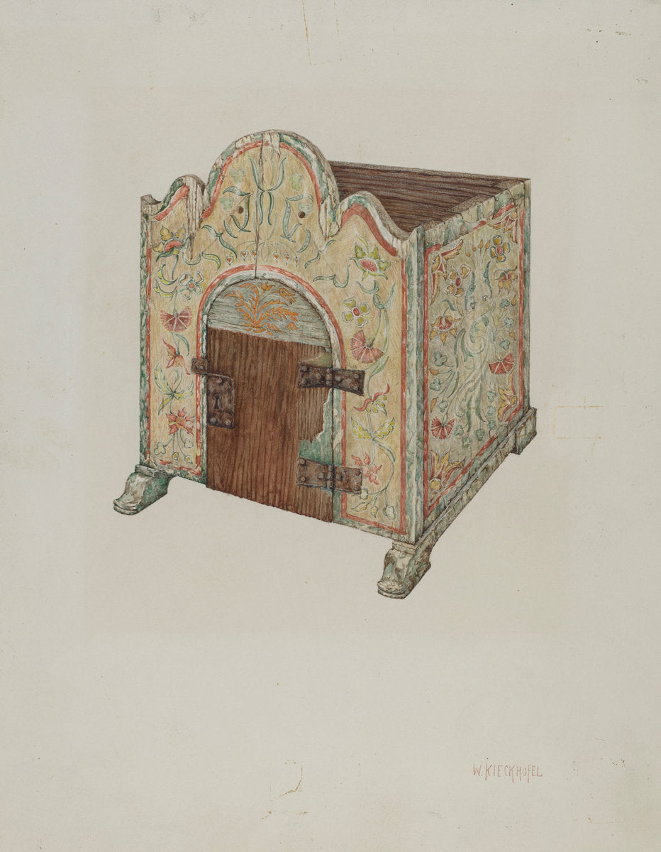 Tabernacle (Ecclesiastical Furniture) by William Kieckhofel (American, active c. 1935), 16X12"(A3)Poster Print