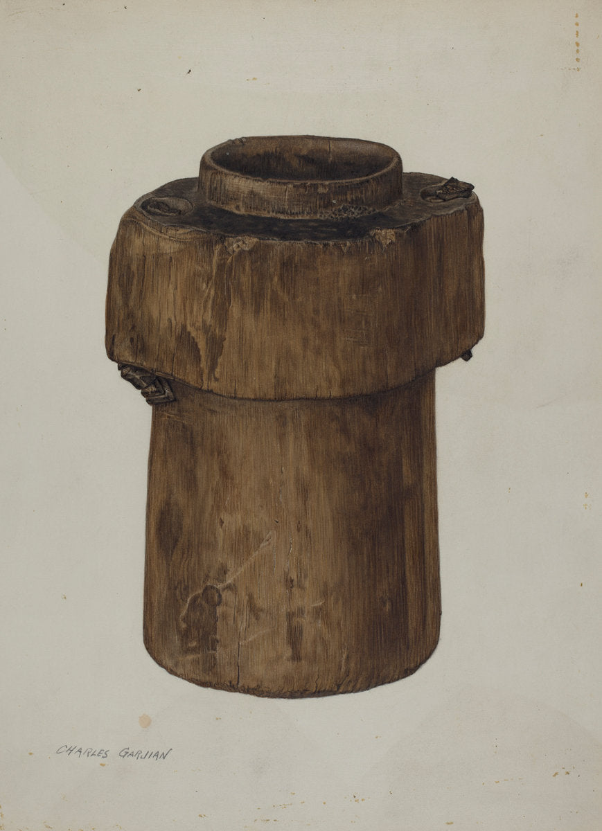 Pitch Pail by Charles Garjian (American, active c. 1935), 16X12"(A3)Poster Print