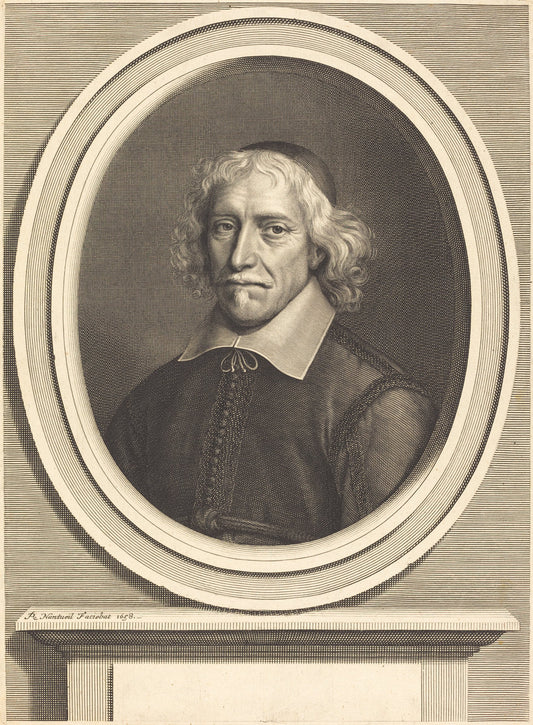 Gilles Boileau by Robert Nanteuil (French, 1623 - 1678), 16X12"(A3)Poster Print