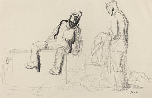 The Economic Withdrawal by Jean-Louis Forain (French, 1852 - 1931), 16X12"(A3)Poster Print