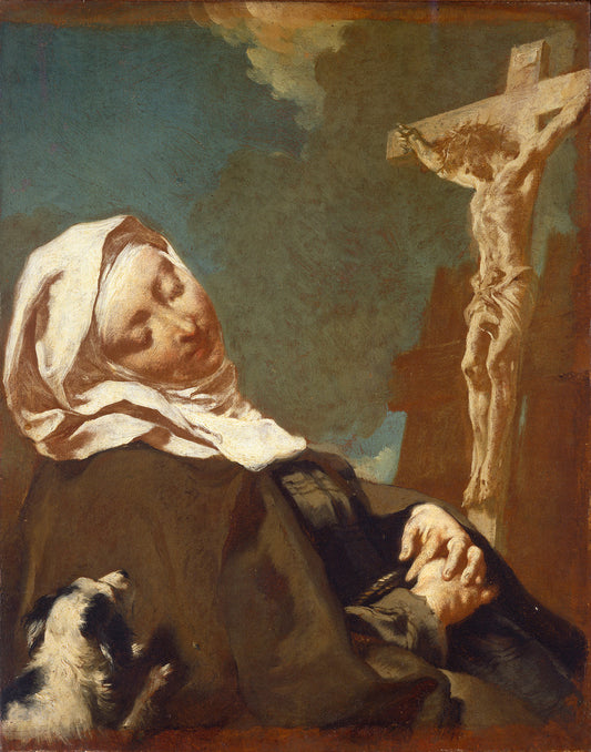 Saint Margaret of Cortona by Giovanni Battista Piazzetta (1683 - 1754), 16X12"(A3)Poster Print