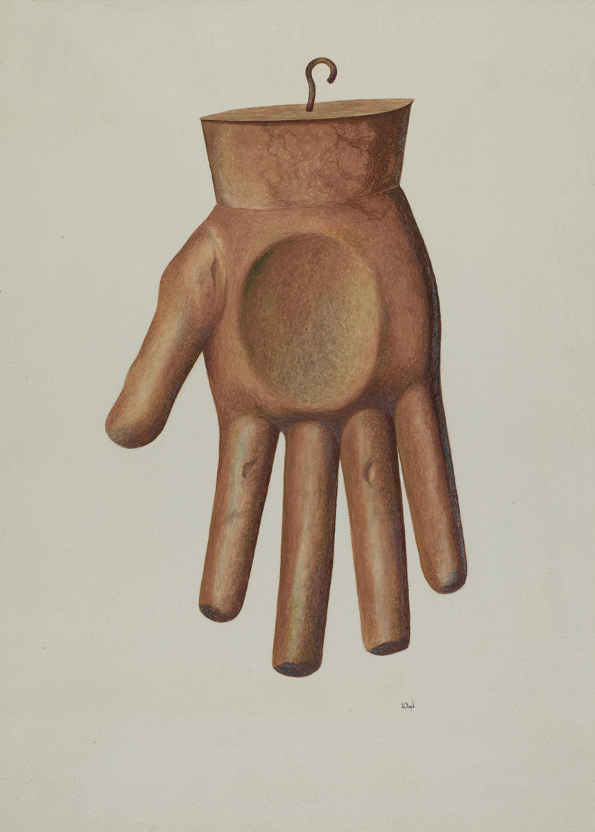Glove Shop Sign by Joseph L. Boyd (American, active c. 1935), 16X12"(A3)Poster Print