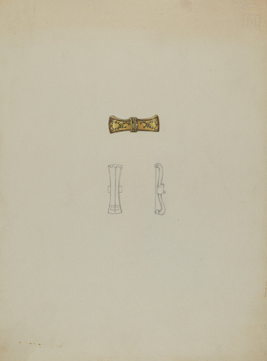 Brooch by Marie Mitchell (American, active c. 1935), 16X12"(A3)Poster Print
