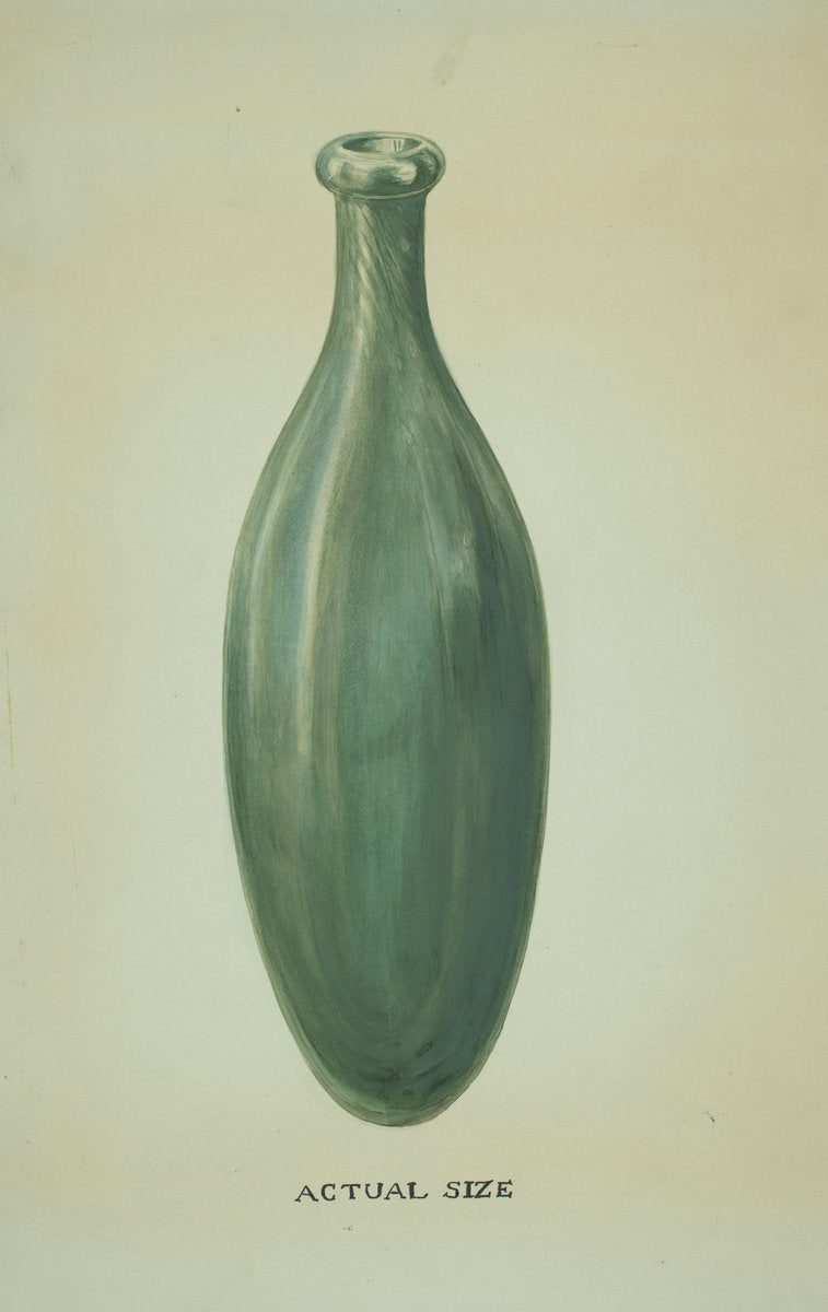 Glass Nursing Bottle by Hebilly West and Pauline Fish (American, active c. 1935), 16X12"(A3)Poster Print