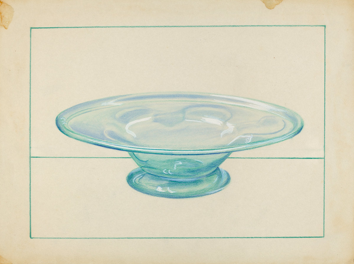 Shallow Compote by S. Brodsky (American, active c. 1935), 16X12"(A3)Poster Print