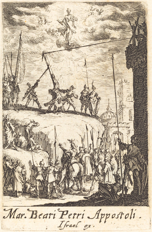 The Martyrdom of Saint Peter by Jacques Callot (French, 1592 - 1635), 16X12"(A3)Poster Print