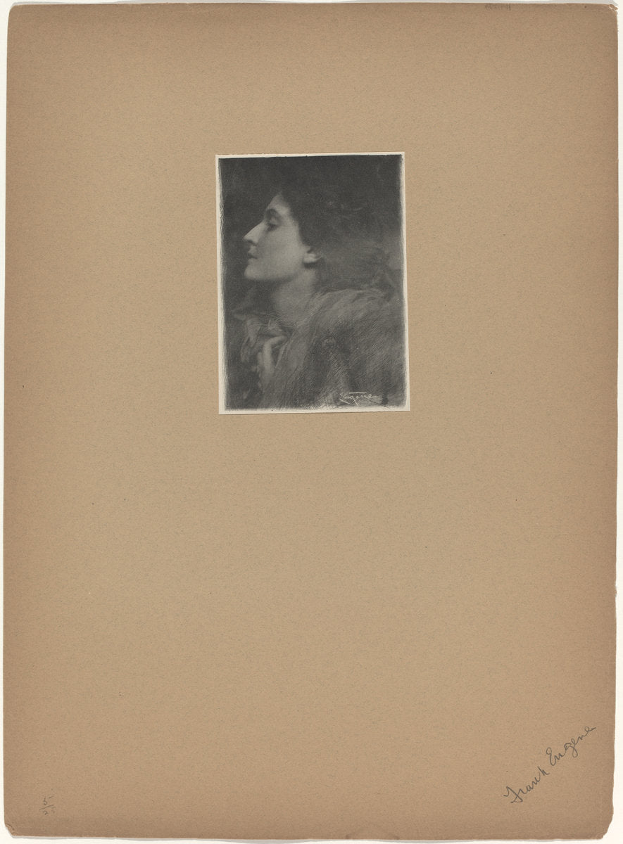 Lady of Charlotte by Frank Eugene (German, 1865 - 1936), 16X12"(A3)Poster Print