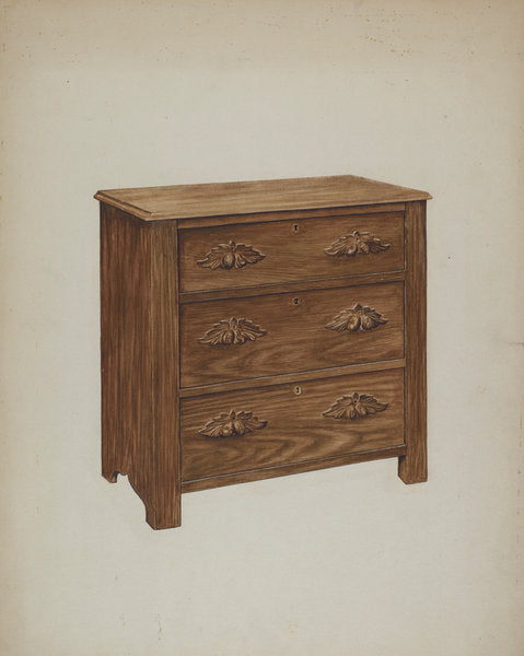 Chest by Lelah Nelson (American, active c. 1935), 16X12"(A3)Poster Print