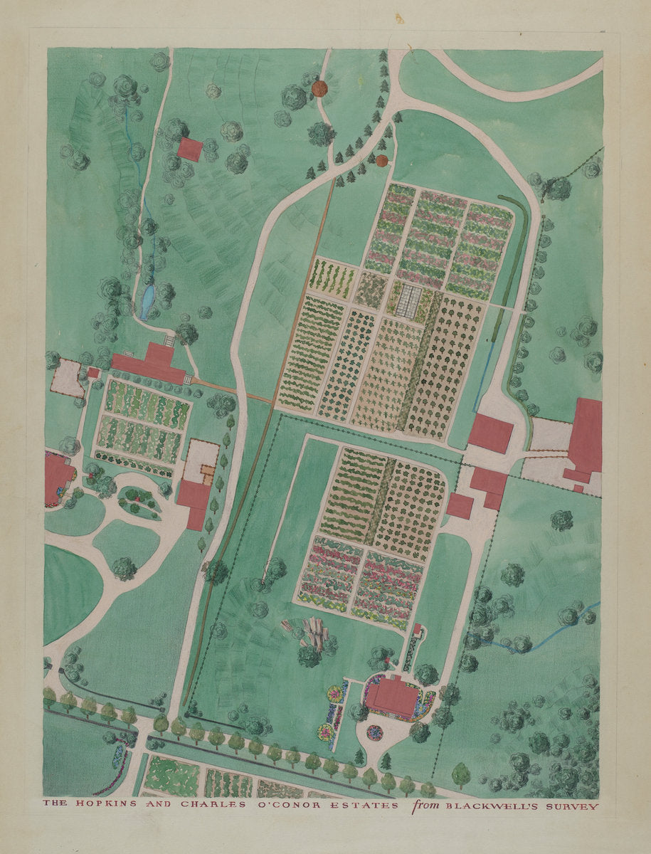 C. O'Connor and J.M. Hopkins Estate by Gilbert Sackerman and Helen Miller (American, active c. 1935), 16X12"(A3)Poster Print