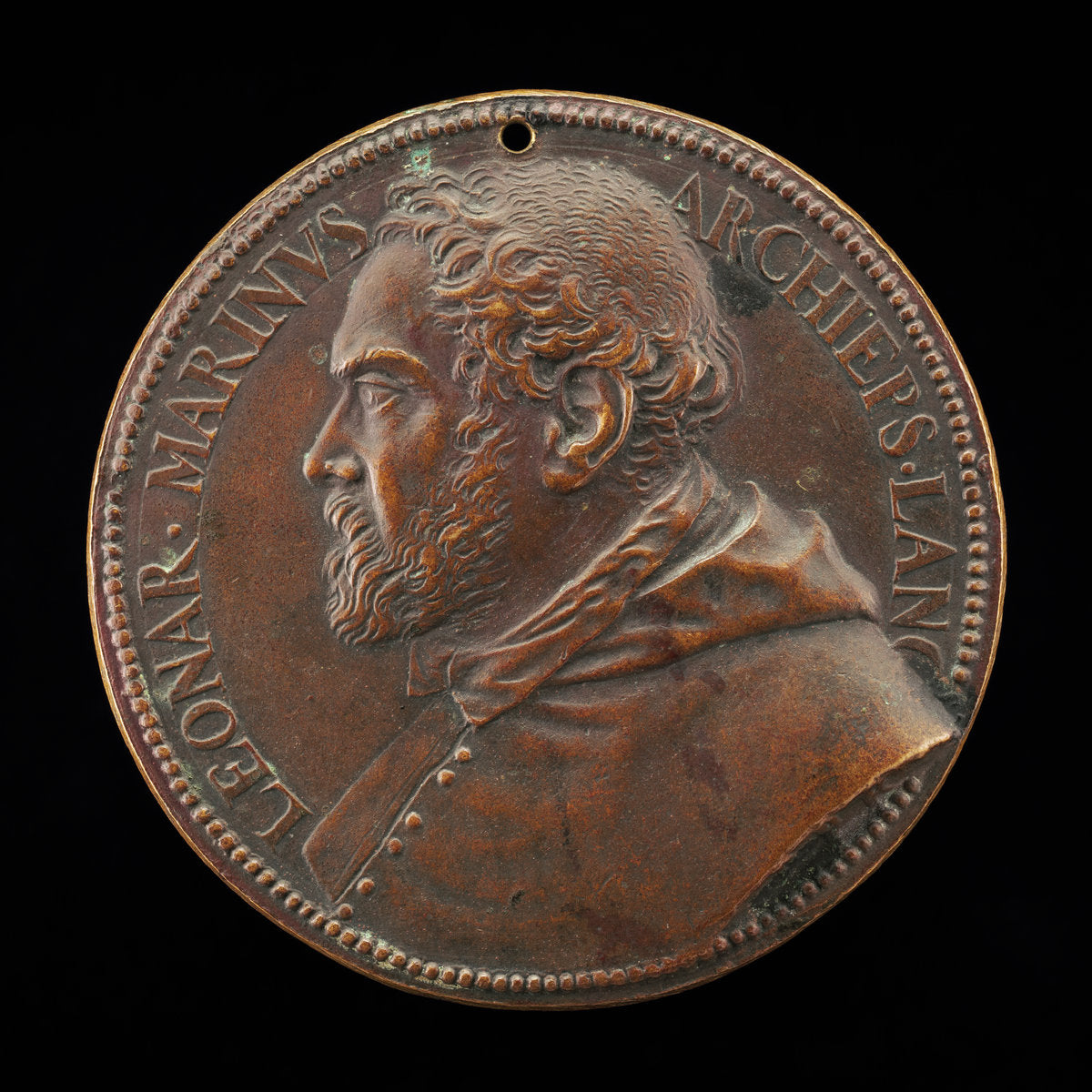 Leonardo de' Marini, died 1572, Archbishop of Lanciano [obverse] by Pier Paolo Galeotti (Florentine, c. 1520 - 1584), 16X12"(A3)Poster Print