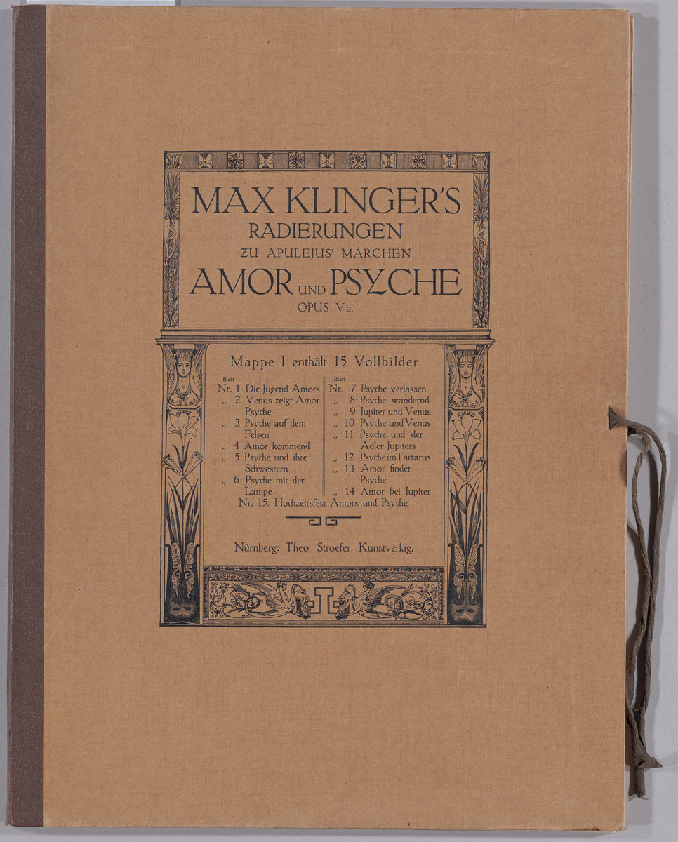 Amor und Psyche [Opus Va] by Max Klinger (German, 1857 - 1920), 16X12"(A3)Poster Print