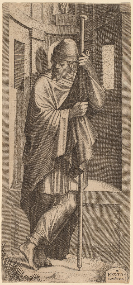 Saint James Major by Lambert Suavius (Flemish, c. 1510 - 1567), 16X12"(A3)Poster Print