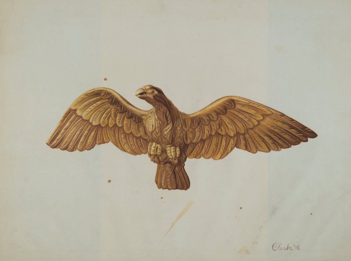 Eagle by Ethel Clarke (American, active c. 1935), 16X12"(A3)Poster Print