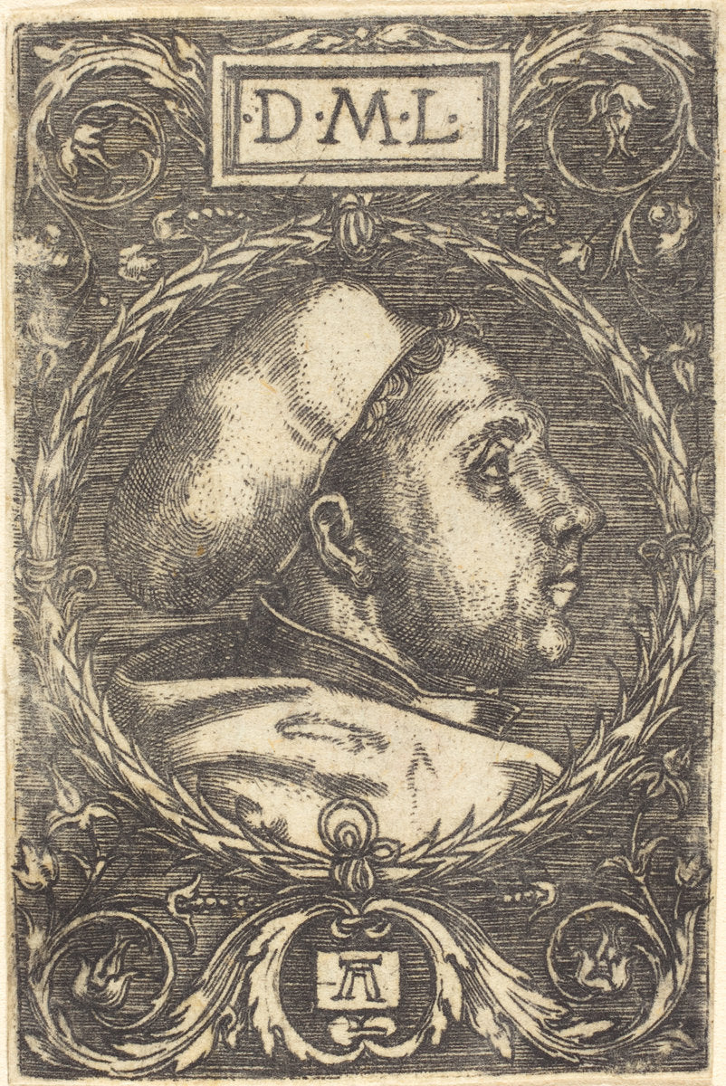 Martin Luther by Albrecht Altdorfer (German, 1480 or before - 1538), 16X12"(A3)Poster Print