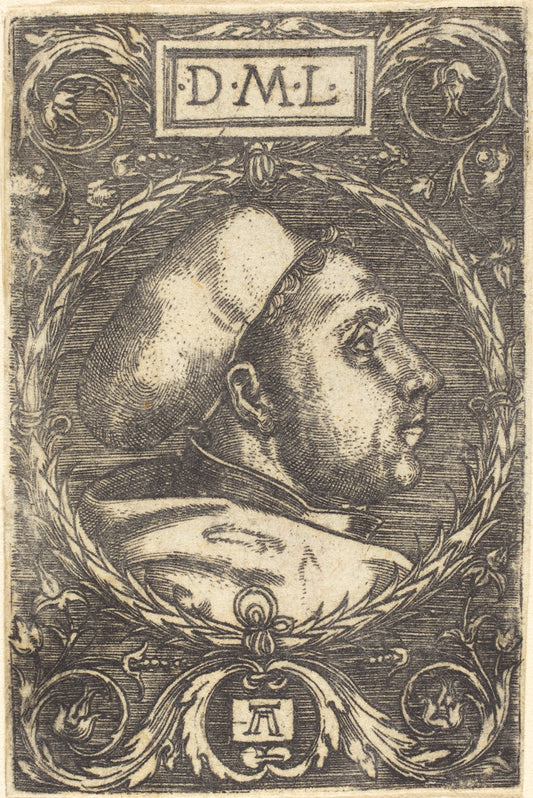 Martin Luther by Albrecht Altdorfer (German, 1480 or before - 1538), 16X12"(A3)Poster Print