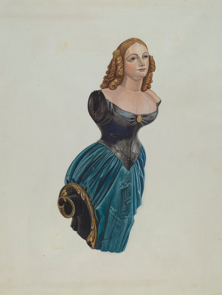 1935/1942 by American 20th Century (Figurehead: "Jenny Lind"), 16X12"(A3)Poster Print