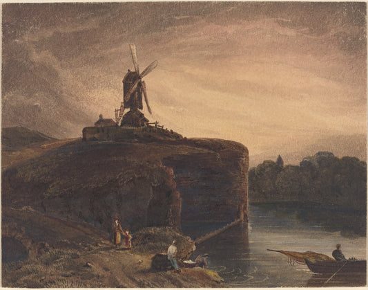 first half 19th century by British 19th Century after Rembrandt van Rijn (The Mill), 16X12"(A3)Poster Print