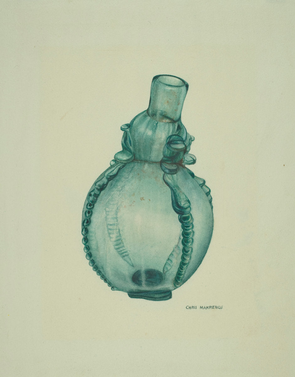 Perfume Bottle by Chris Makrenos (American, active c. 1935), 16X12"(A3)Poster Print