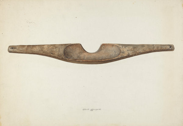 Shoulder Yoke by Albert Geuppert (American, active c. 1935), 16X12"(A3)Poster Print