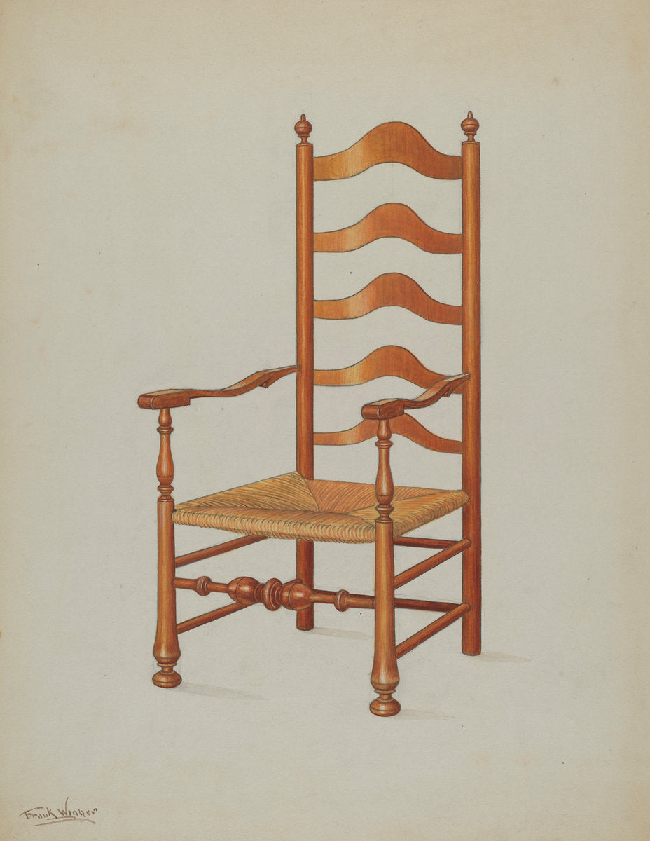 Armchair by Frank Wenger (American, active c. 1935), 16X12"(A3)Poster Print