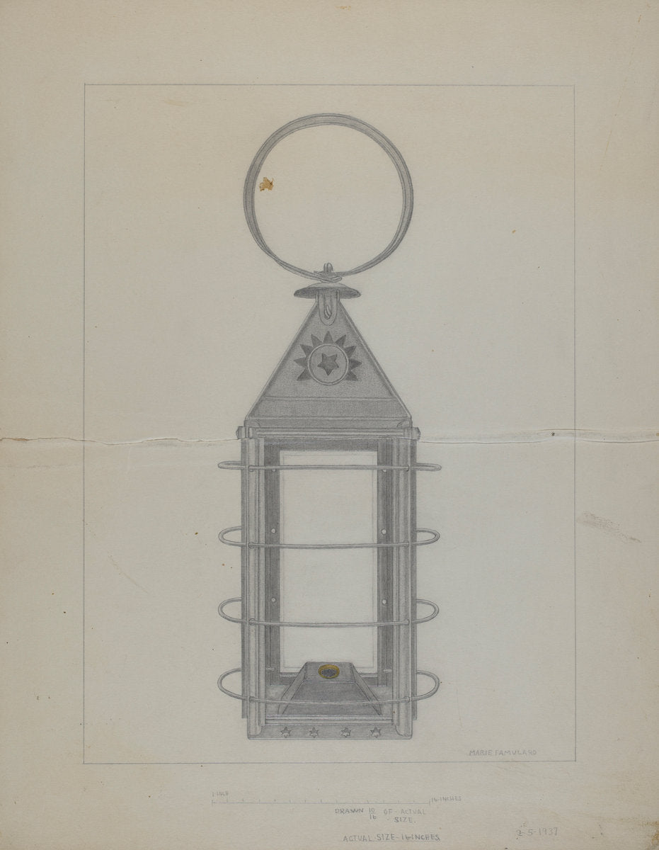 Lantern by Marie Famularo (American, 1901 - 1975), 16X12"(A3)Poster Print