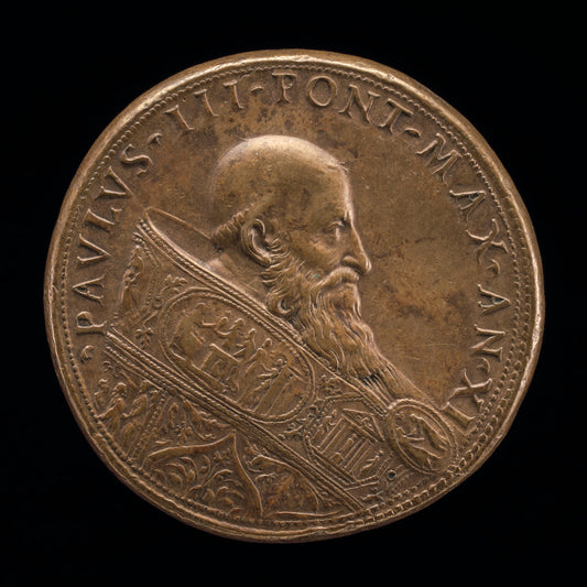 Paul III (Alessandro Farnese, 1468-1549), Pope 1534 [obverse] by Il Grechetto (Italian, active 1538/1564), 16X12"(A3)Poster Print