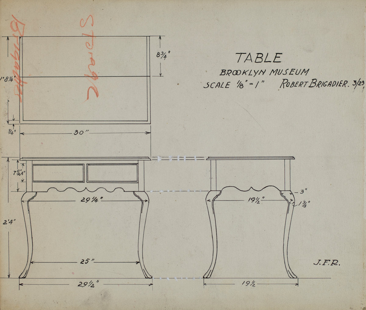 Table by Robert Brigadier (American, active c. 1935), 16X12"(A3)Poster Print