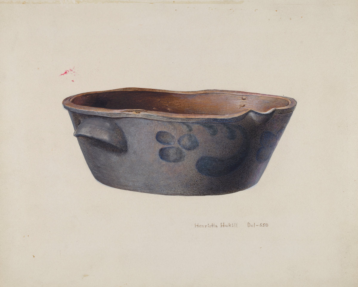 Stone Cream Crock by Henrietta S. Hukill (American, active c. 1935), 16X12"(A3)Poster Print