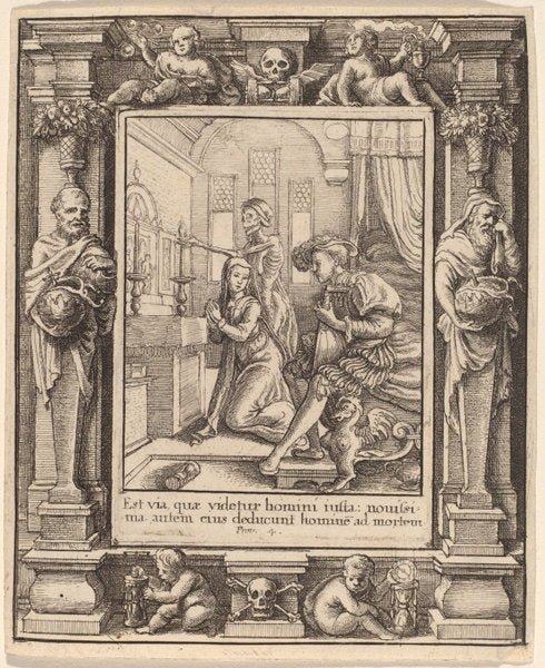 Nun by Wenceslaus Hollar after Hans Holbein the Younger after Abraham van Diepenbeeck (Bohemian, 1607 - 1677), 16X12"(A3)Poster Print