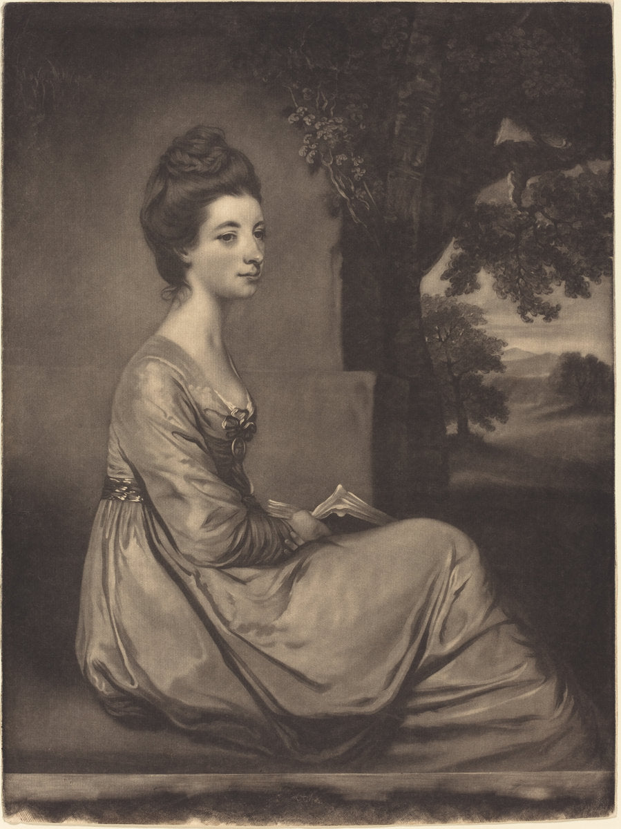 Jemima Countess Cornwallis by James Watson after Sir Joshua Reynolds (British, c. 1740 - 1790), 16X12"(A3)Poster Print