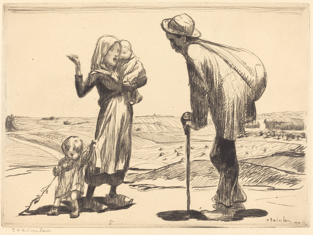 The Distant City (La ville lointaine) by Théophile Alexandre Steinlen (Swiss, 1859 - 1923), 16X12"(A3)Poster Print