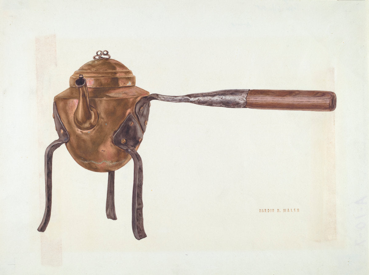 Bishop Hill: Coffee Pot by Hardin Walsh (American, active c. 1935), 16X12"(A3)Poster Print
