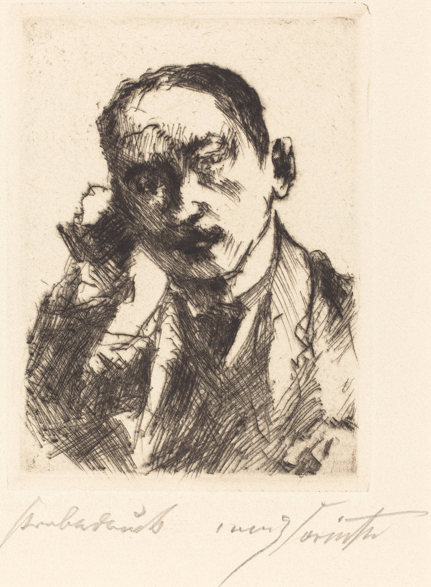 Karl Schwarz (Bildnis K.S.) by Lovis Corinth (German, 1858 - 1925), 16X12"(A3)Poster Print