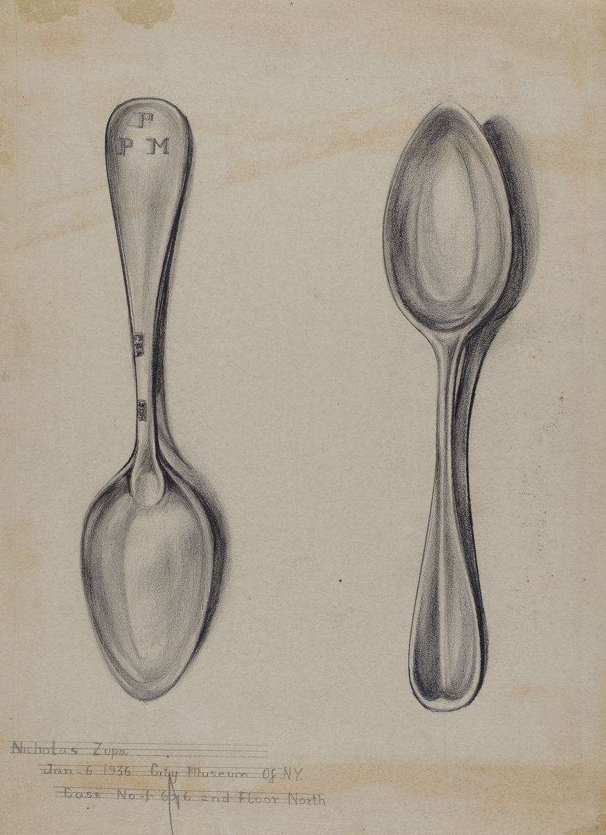 Silver Spoon by Nicholas Zupa (American, active c. 1935), 16X12"(A3)Poster Print