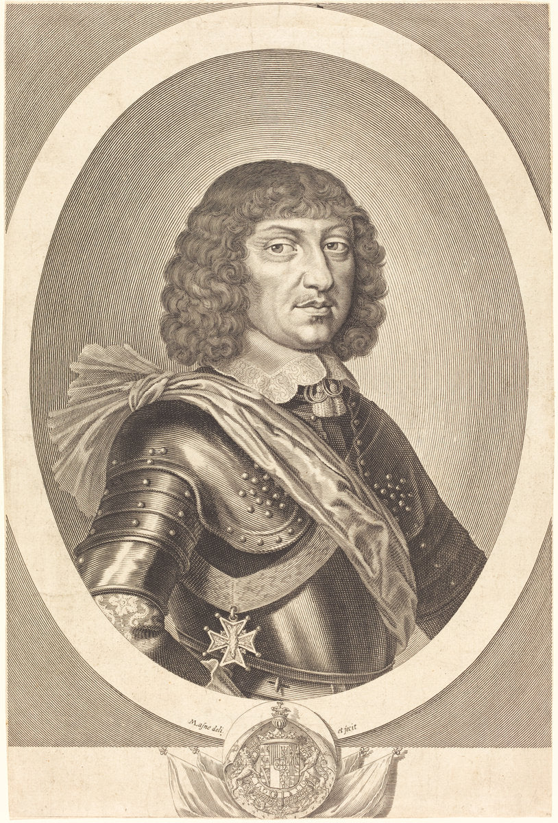 Jean Saint Bonnet de Toiras by Michel Lasne (French, 1590 or before - 1667), 16X12"(A3)Poster Print