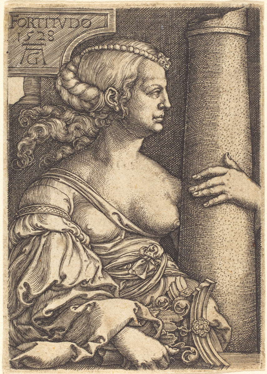 Fortitude by Heinrich Aldegrever (German, 1502 - 1555/1561), 16X12"(A3)Poster Print