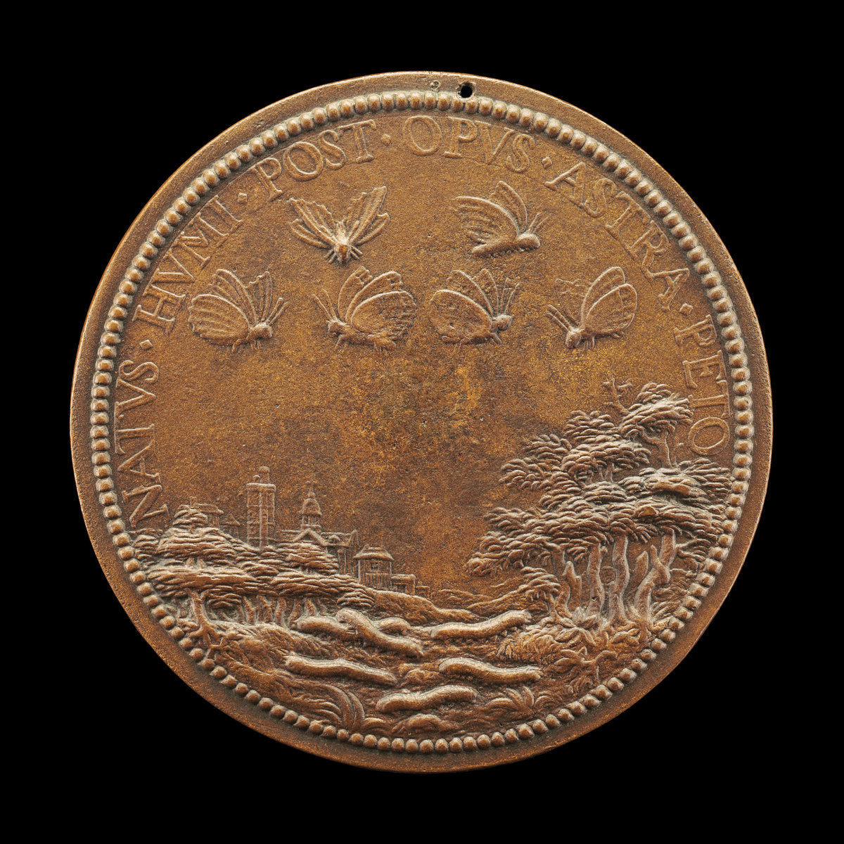 Landscape with Caterpillars and Butterflies [reverse] by Abraham Dupré (French, 1604 - 1647), 16X12"(A3)Poster Print