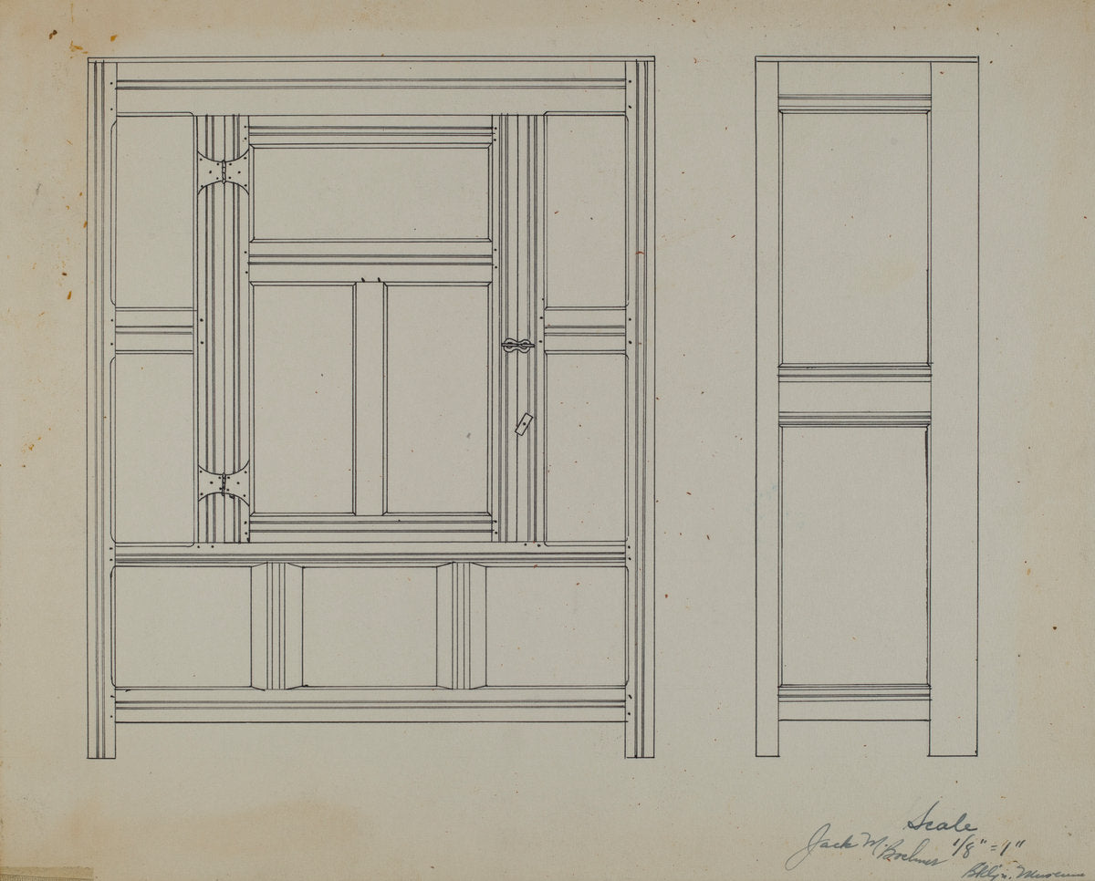 Cupboard by Jack Bochner (American, active c. 1935), 16X12"(A3)Poster Print