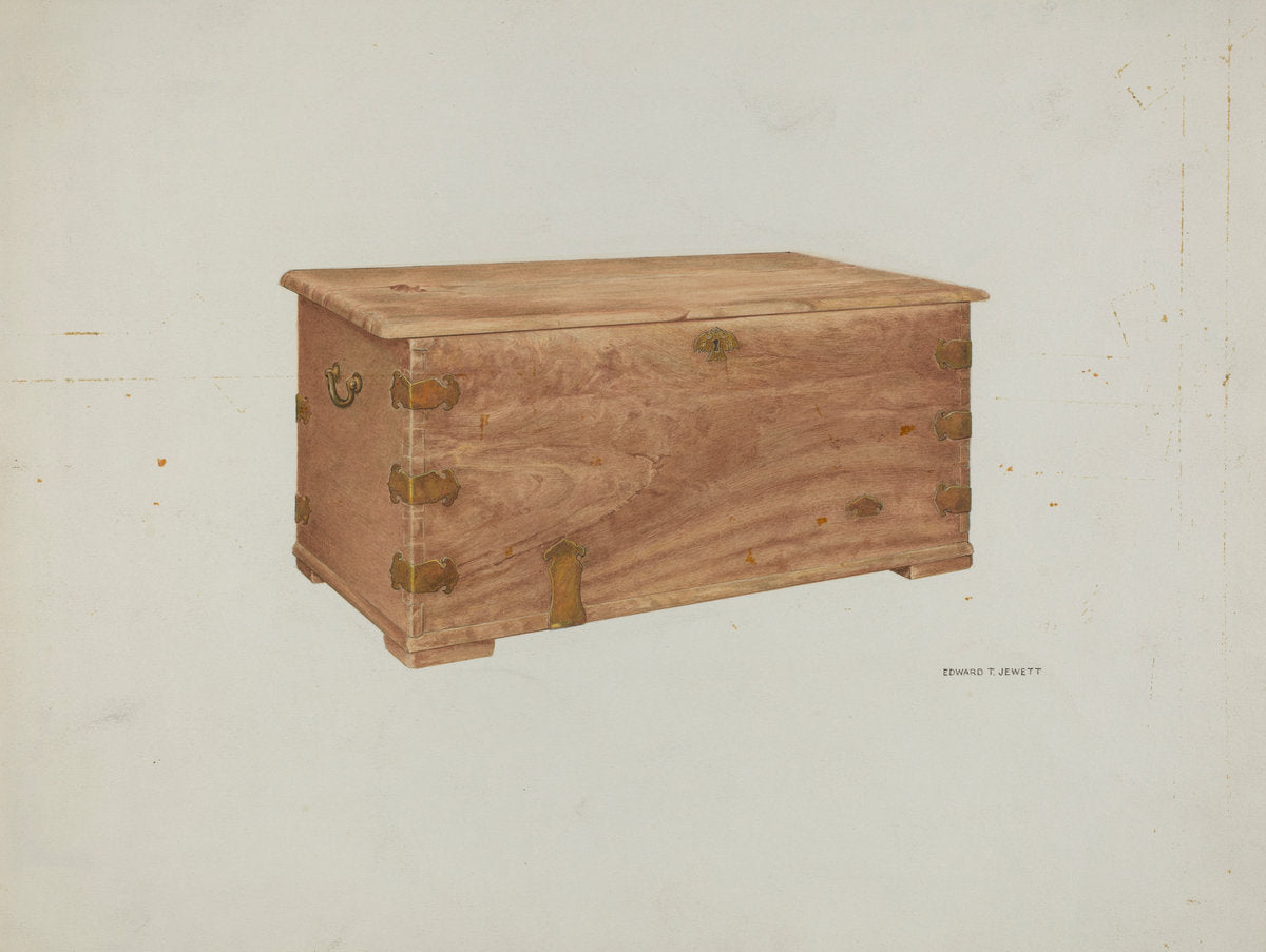 Chest by Edward Jewett (American, active c. 1935), 16X12"(A3)Poster Print