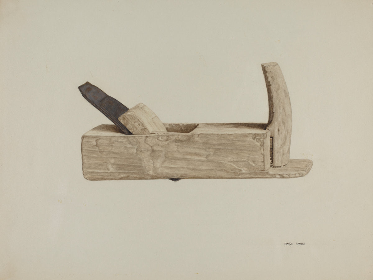 Plane by Mary Hansen (American, active c. 1935), 16X12"(A3)Poster Print