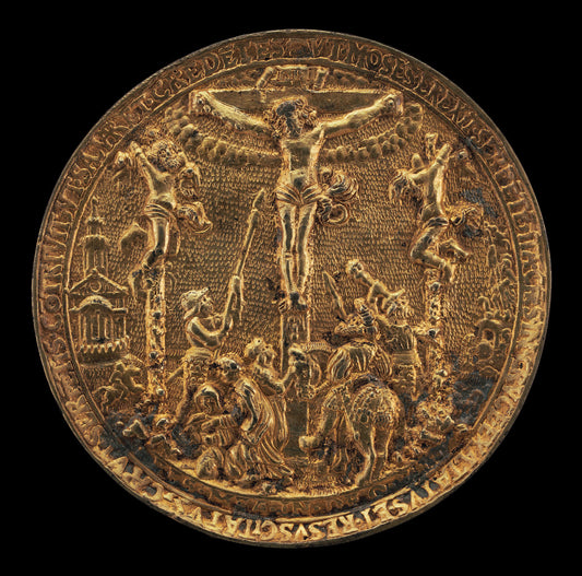 The Crucifixion [reverse] by Hans Reinhart the Elder (German, c. 1510 - 1581), 16X12"(A3)Poster Print