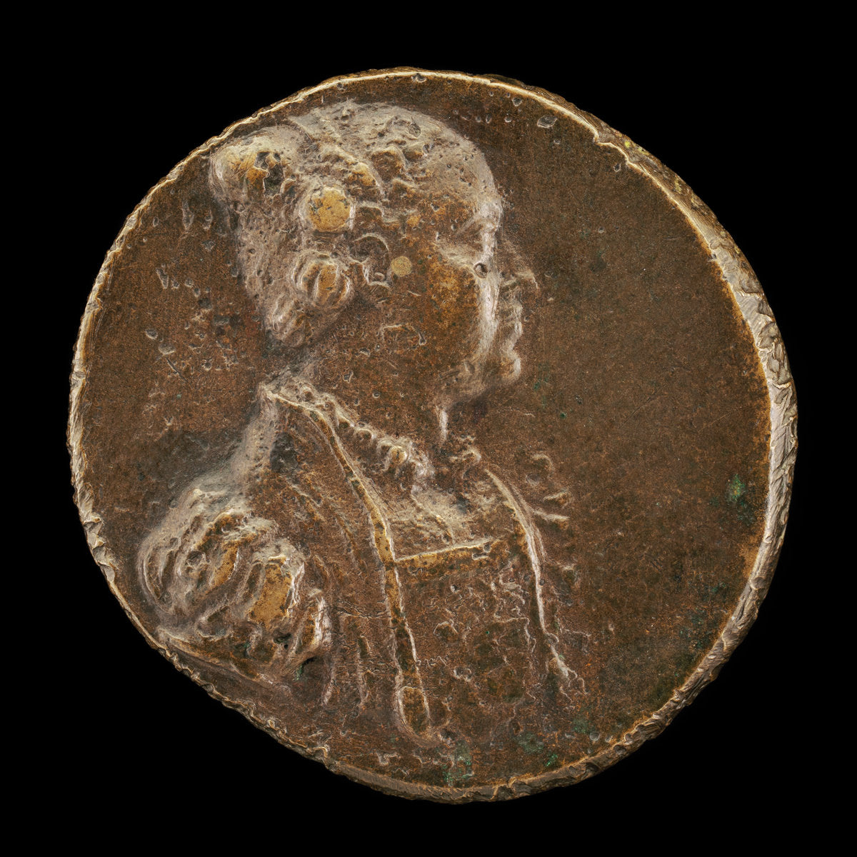 16th century by Italian 16th Century (Maria of Aragon, Wife of Alfonso II d'Avalos,died 1568 [obverse]), 16X12"(A3)Poster Print