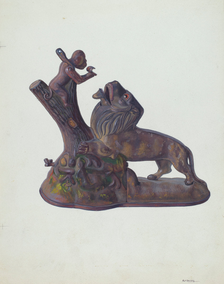 Toy Bank by Alf Bruseth (American, active c. 1935), 16X12"(A3)Poster Print