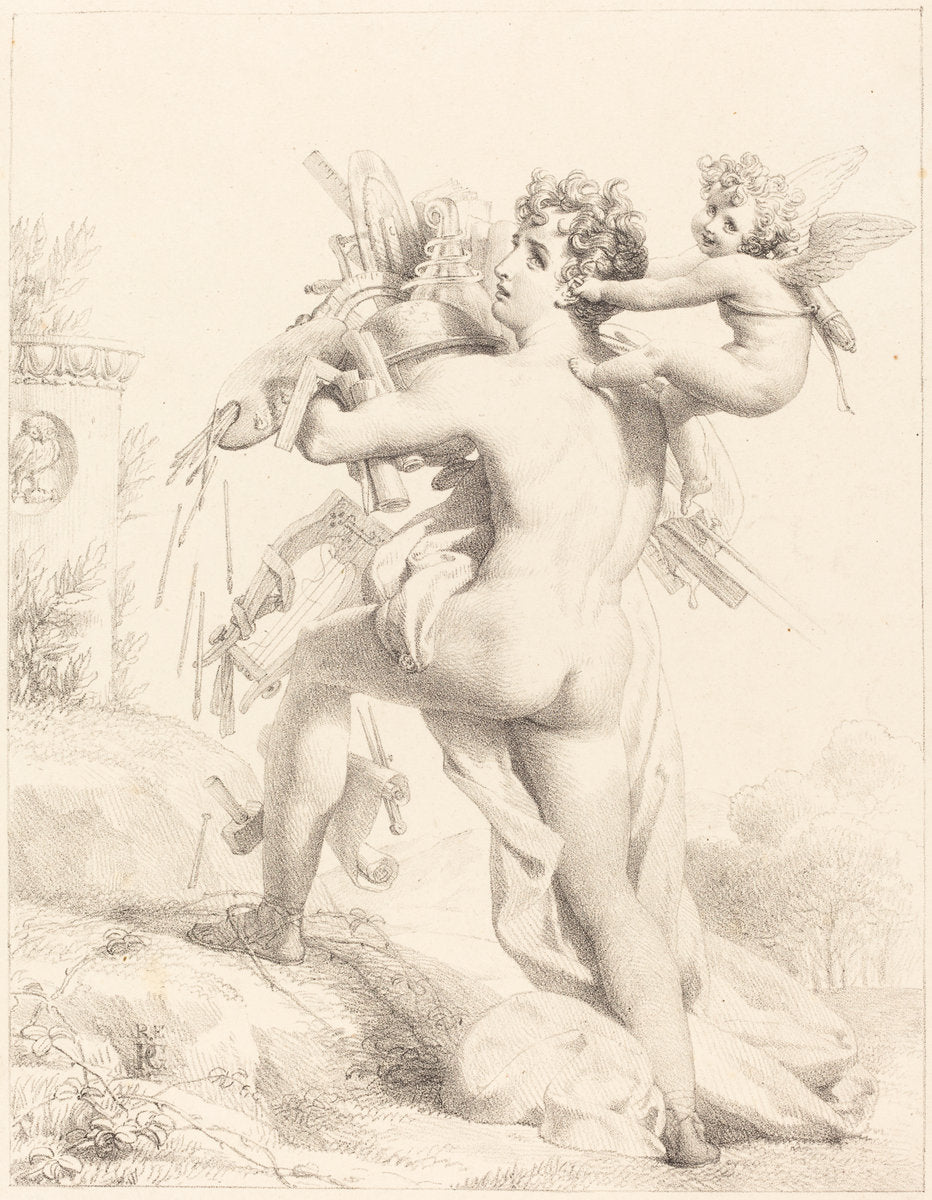 Grasp All, Lose All (Qui trop embrasse, mal etrient) by Baron Pierre-Narcisse Guerin (French, 1774 - 1833), 16X12"(A3)Poster Print