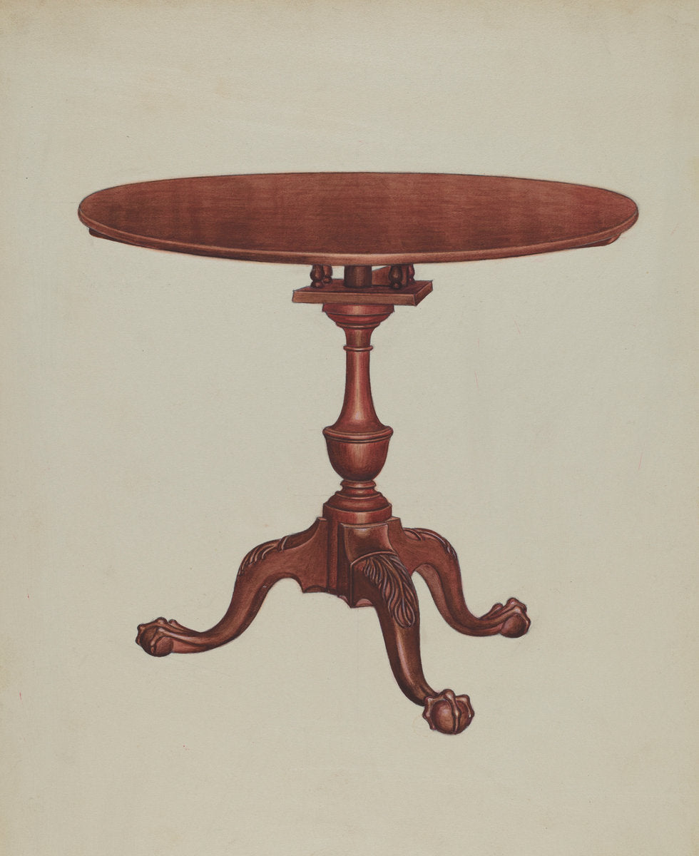 Tip-top-table by Frank Wenger (American, active c. 1935), 16X12"(A3)Poster Print